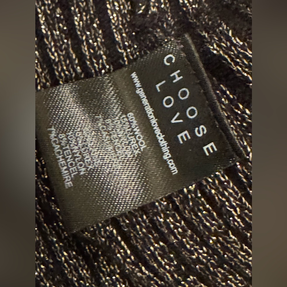 GENERATION LOVE Ruby Lurex Cardigan NWOT - Picture 9 of 11